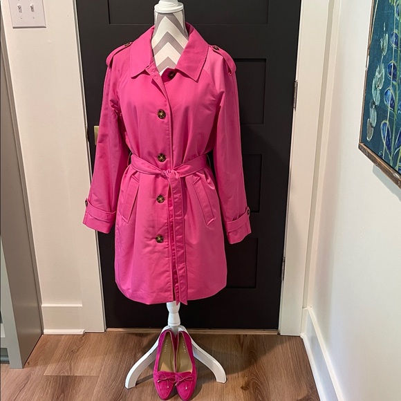 Ellen Tracy Jackets & Blazers - Ellen Tracy Fully Lined Pink Women's Trench Coat